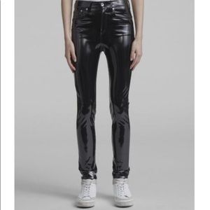 Rag & Bone High Rise Vinyl Pant
